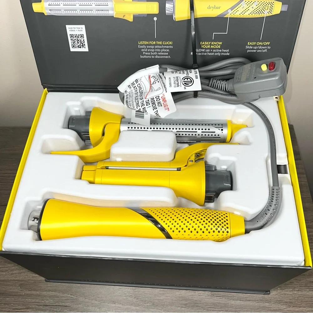Drybar Yellow All Inclusive Air + Active Heat 8 in 1 Multi-Styler